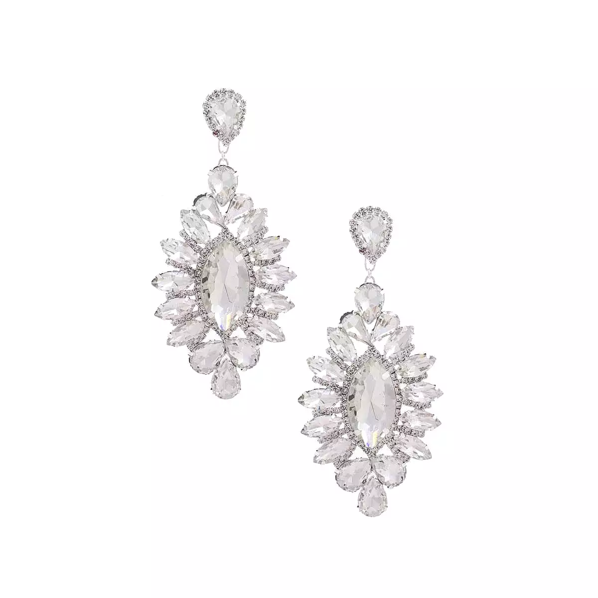 Marquise Rhinestone Dangle Earring