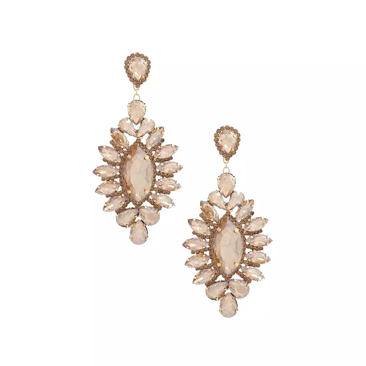 Marquise Rhinestone Dangle Earring