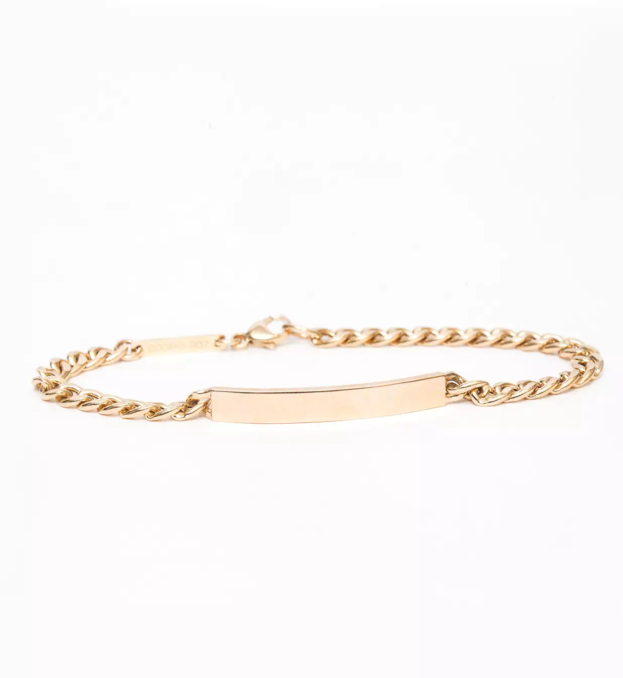 Medium Curb Chain ID Bracelet