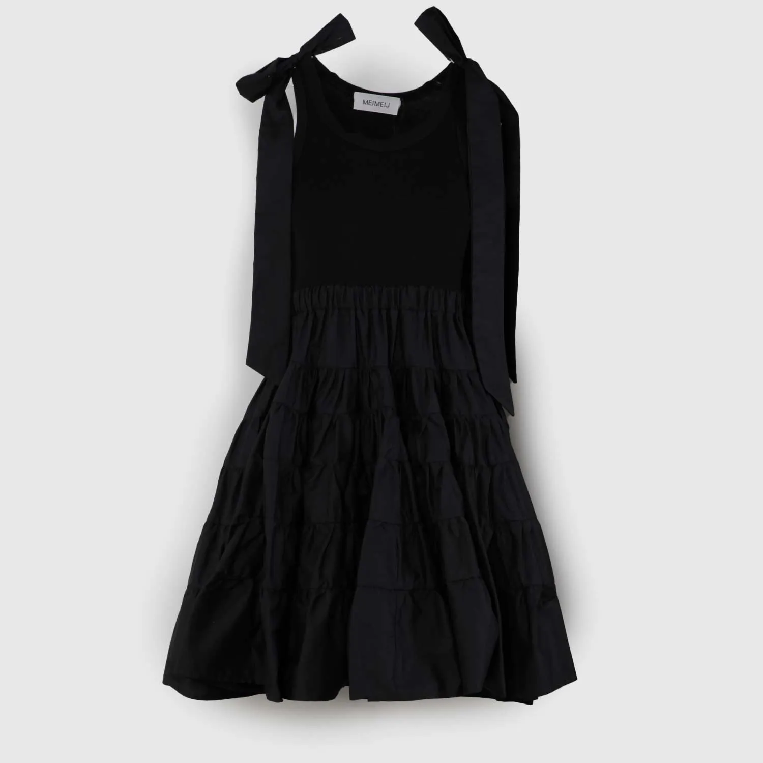 Meimeij Teen Black Sleeveless Dress