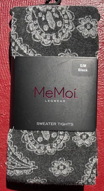 MeMoi tights, sweater-knit print (5 colors/patterns)