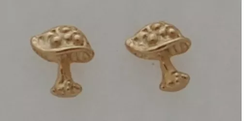 Mushroom Stud Earrings