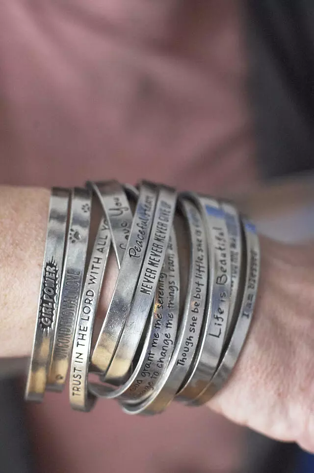 NEW! Mix & Match 2-Pieces Quotable Cuff Bracelets Made in USA