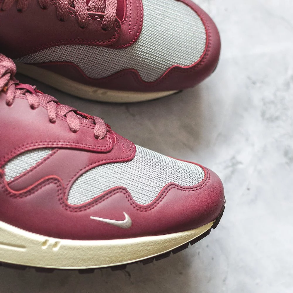 Nike Air Max 1 Patta Waves Rush Maroon (With Bracelet)