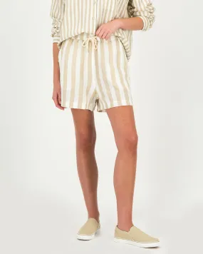 Old Khaki Women’s Nova Stripe Linen Shorts | Cape Union Mart