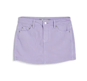 Pastel Lilac Denim Skort