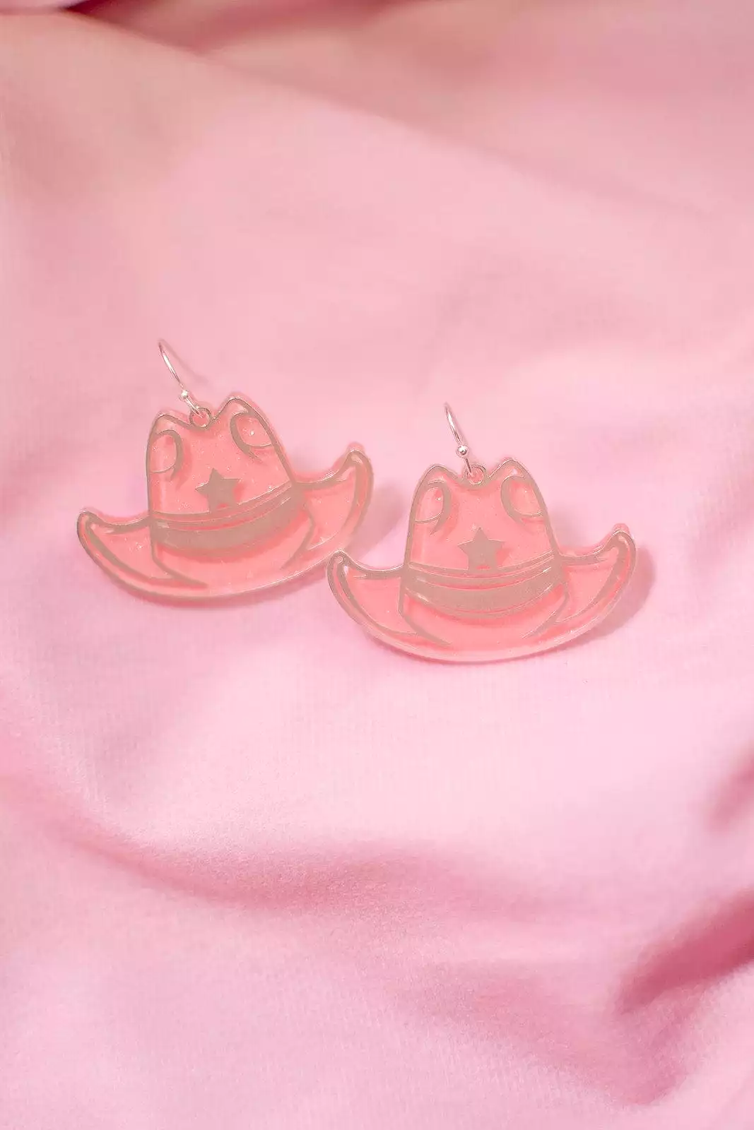 Pink & Silver Western Earrings