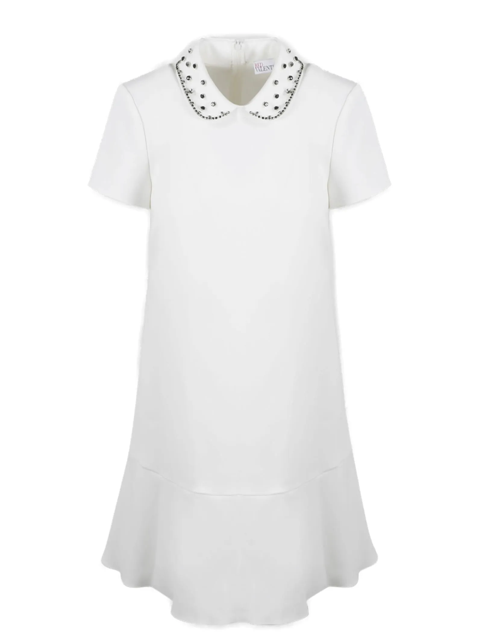 RED Valentino Crepe Short Sleeved Mini Dress