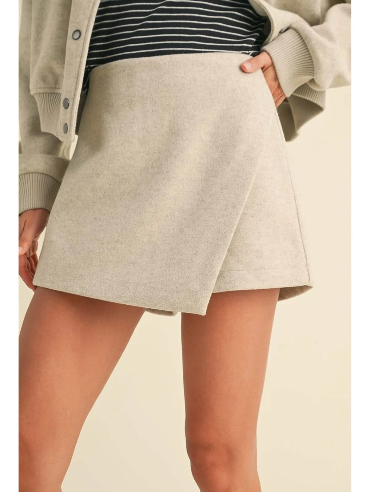 Semi Casual Skort - Oatmeal