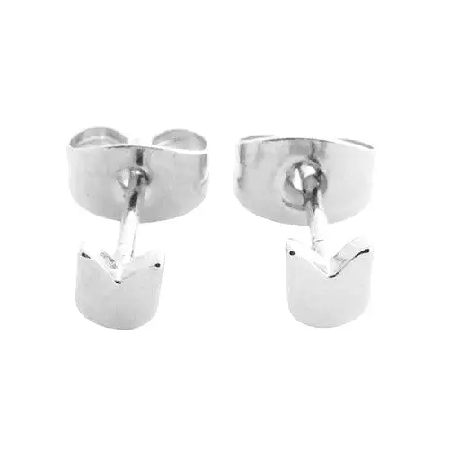 Silver Cat Stud Earrings