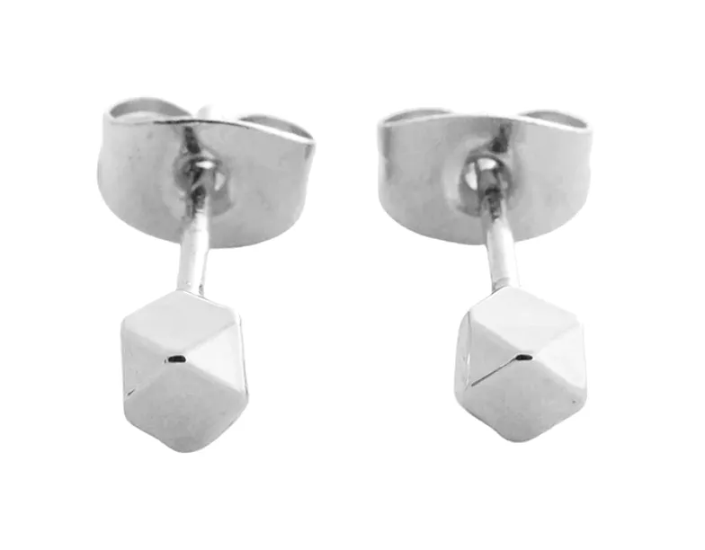 Silver Comet Stud Earrings