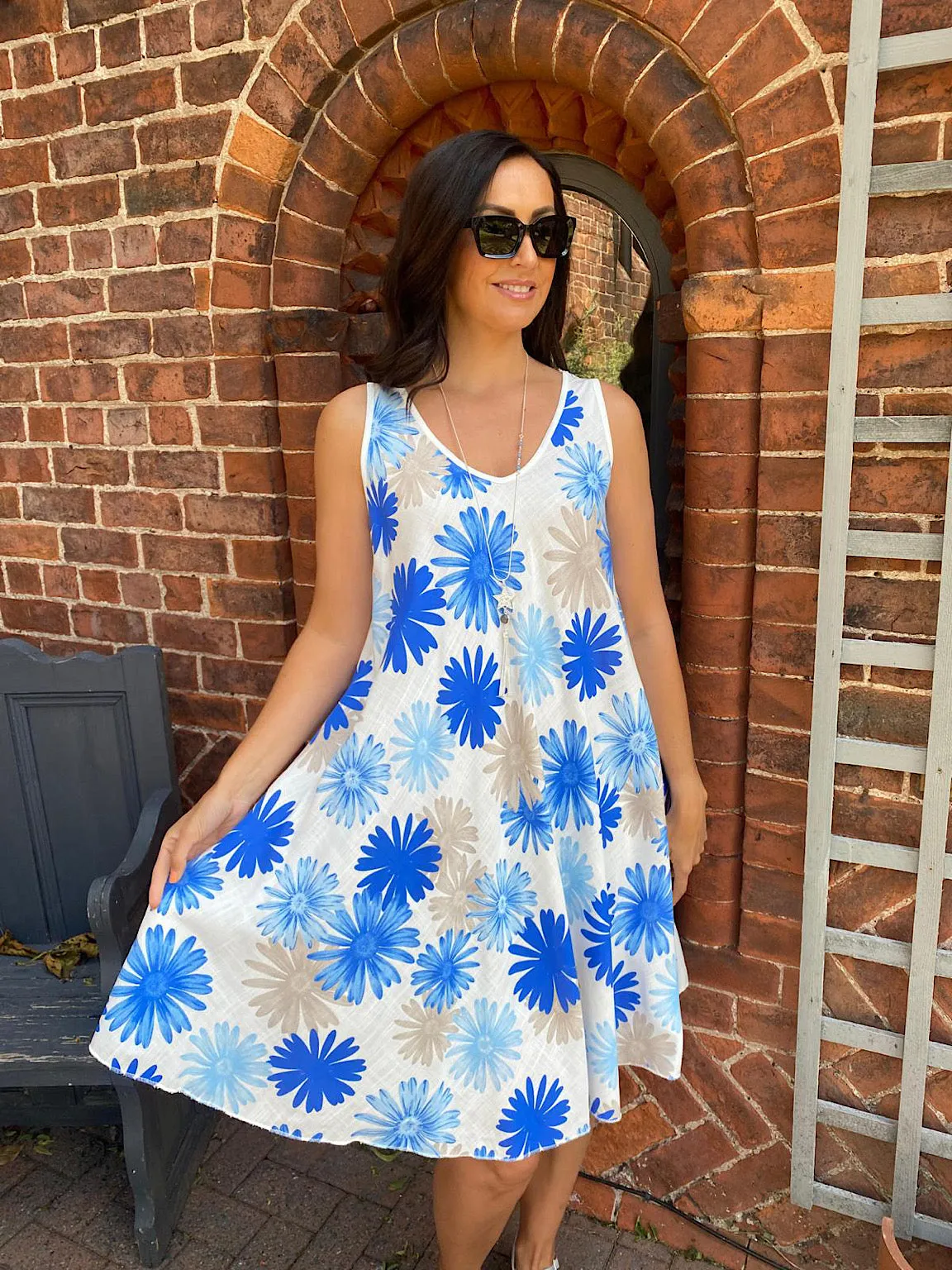 Sleeveless Daisy Dress Jill