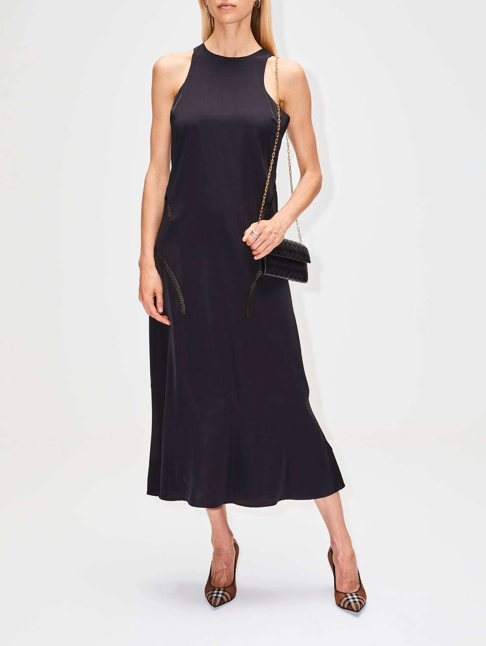 Sleeveless Razor Neck Dress