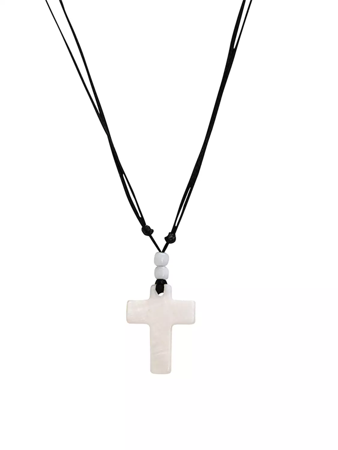 Small White Cross Necklace