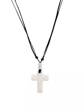 Small White Cross Necklace