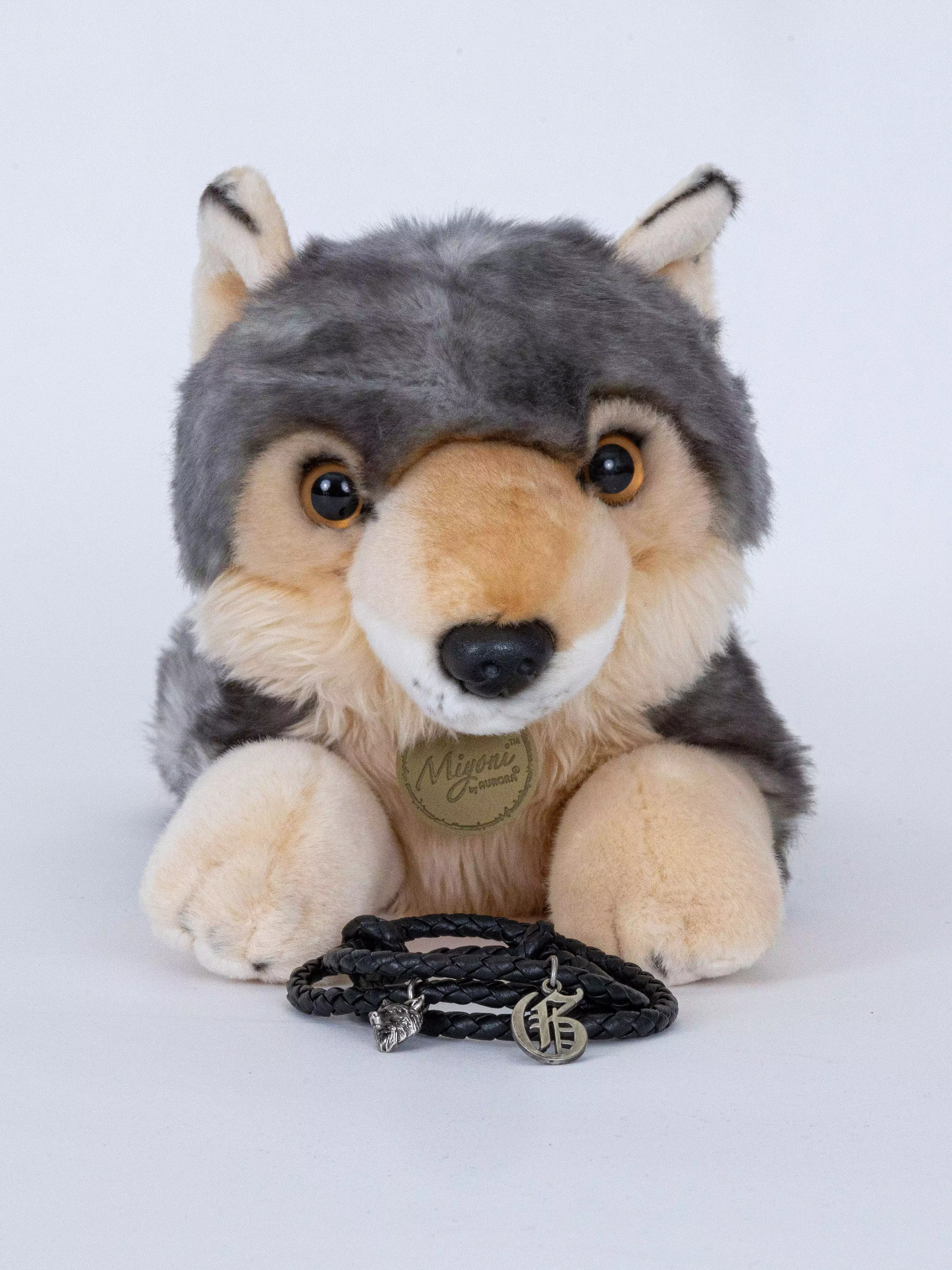 Spirit Wolf Stuffie With Bracelet