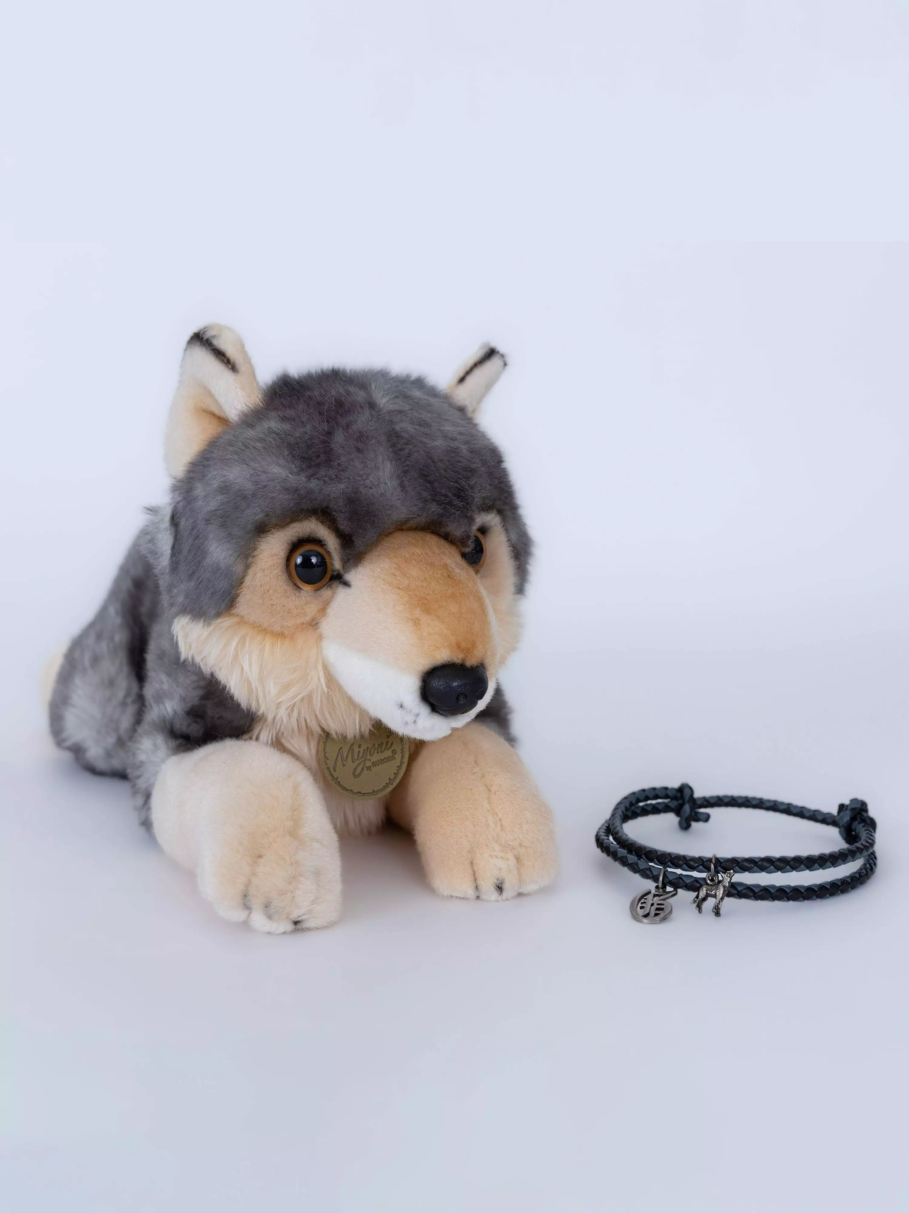 Spirit Wolf Stuffie With Bracelet