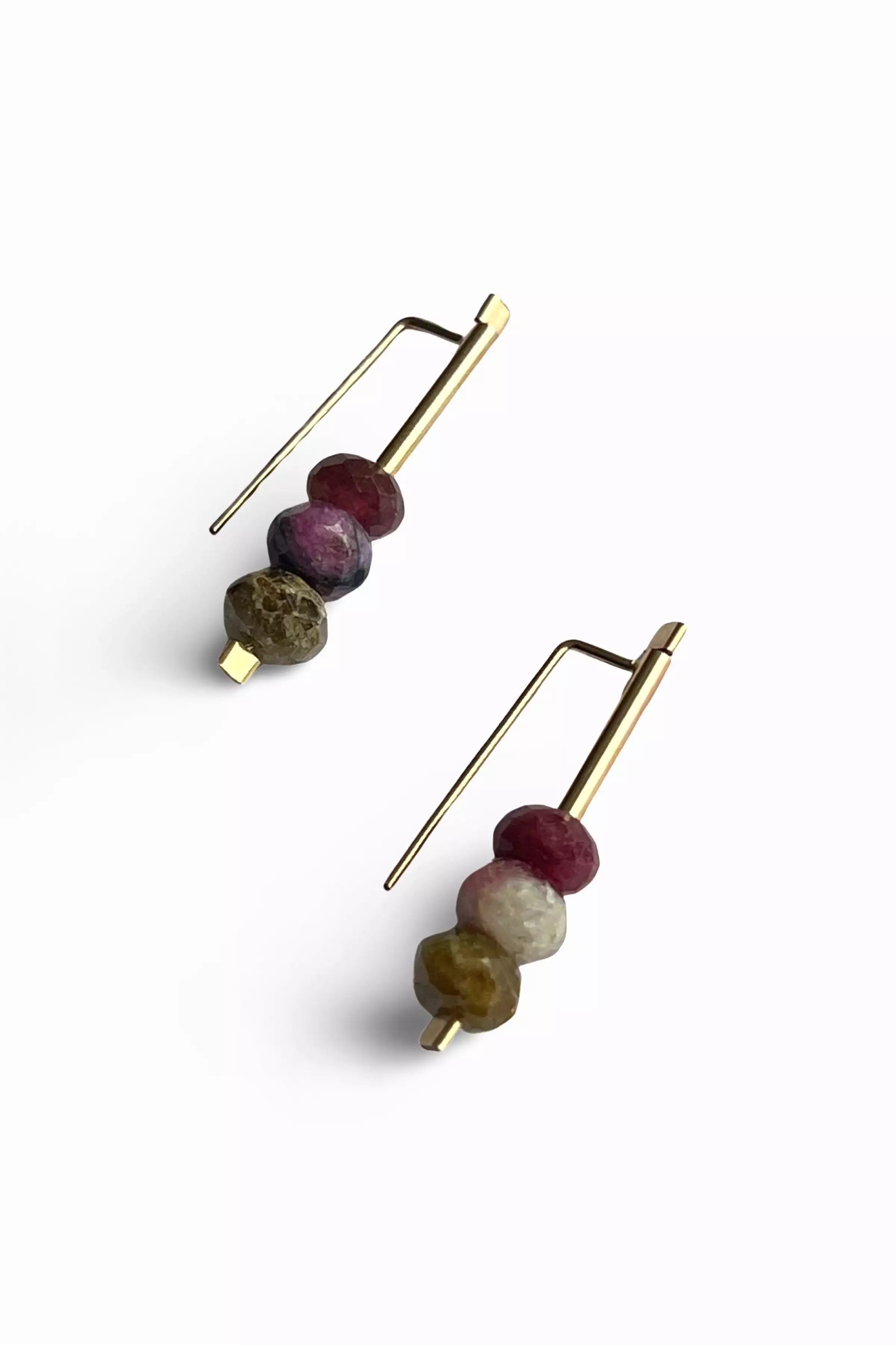 Stick Post Earrings | Tourmaline