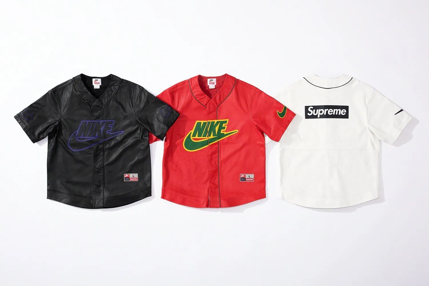 Supreme  |Unisex Street Style Collaboration Leather Shirts