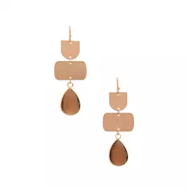 Teardrop Gem Multi Shape Dangle Earring