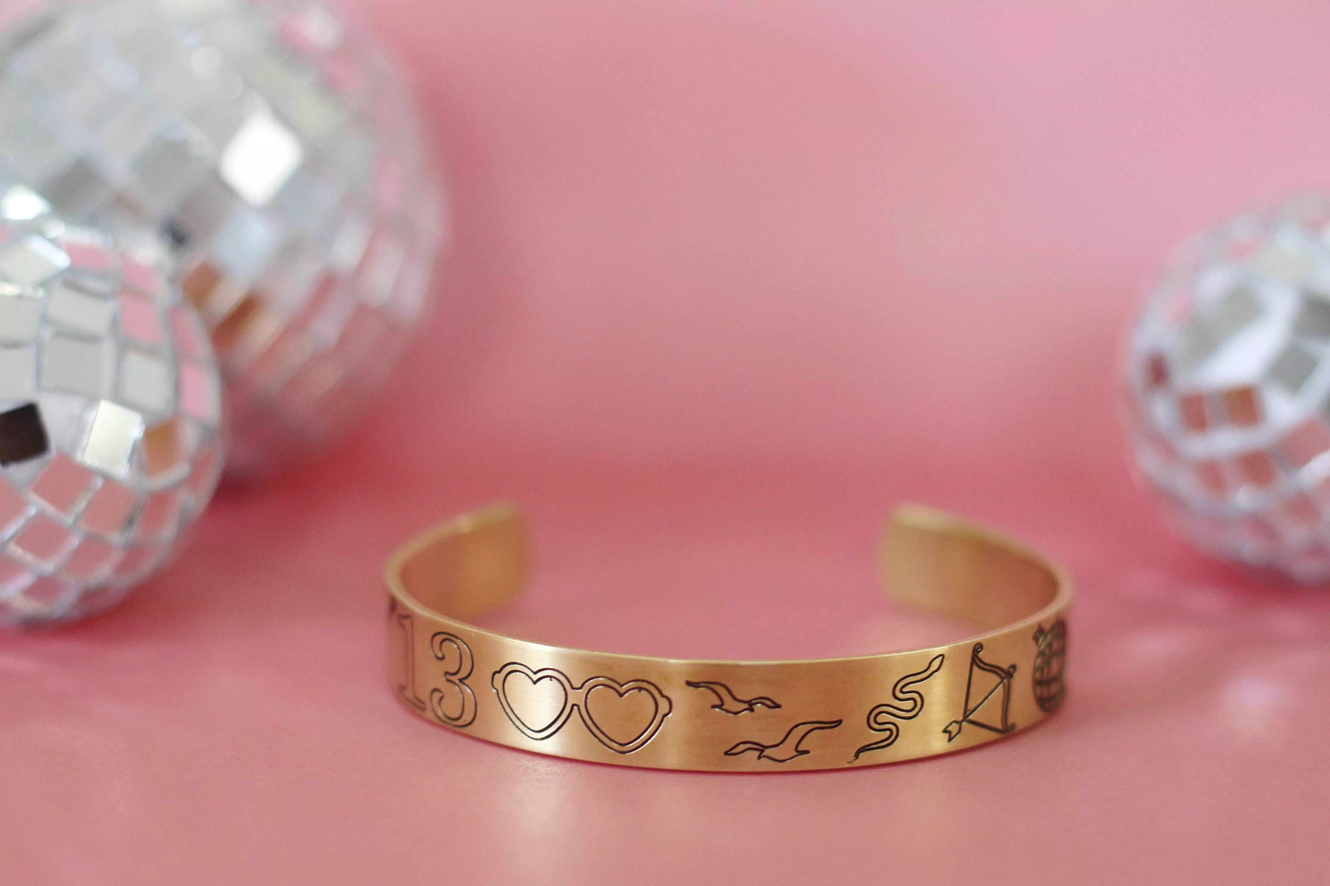 TS Album Eras Engraved Cuff Bracelet