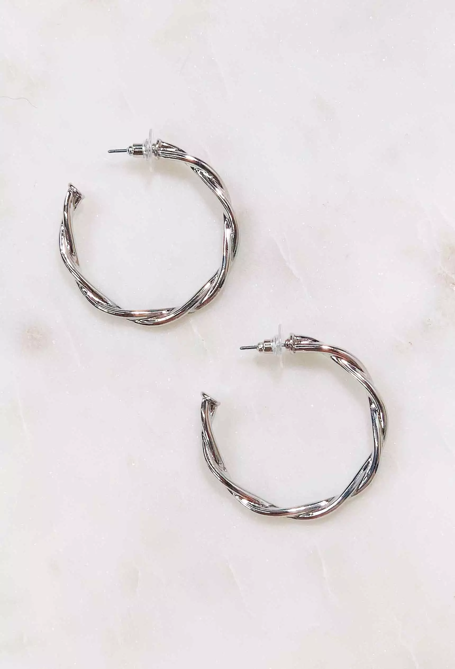 Twisted Hoop Earrings