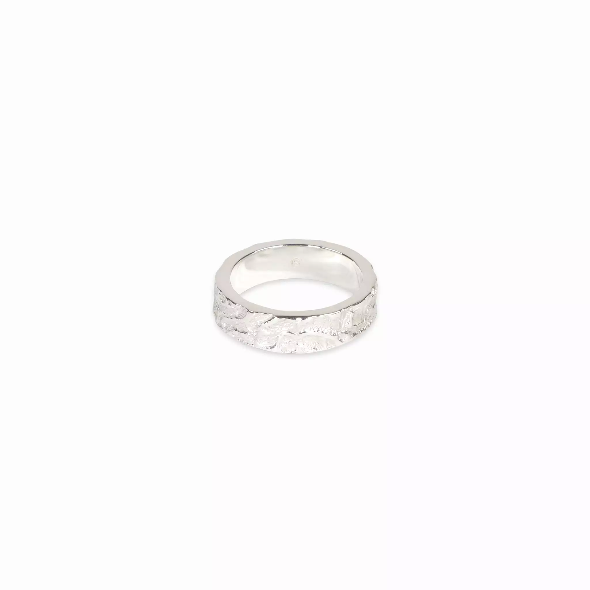 Type 004 Crumpled Ring Silver