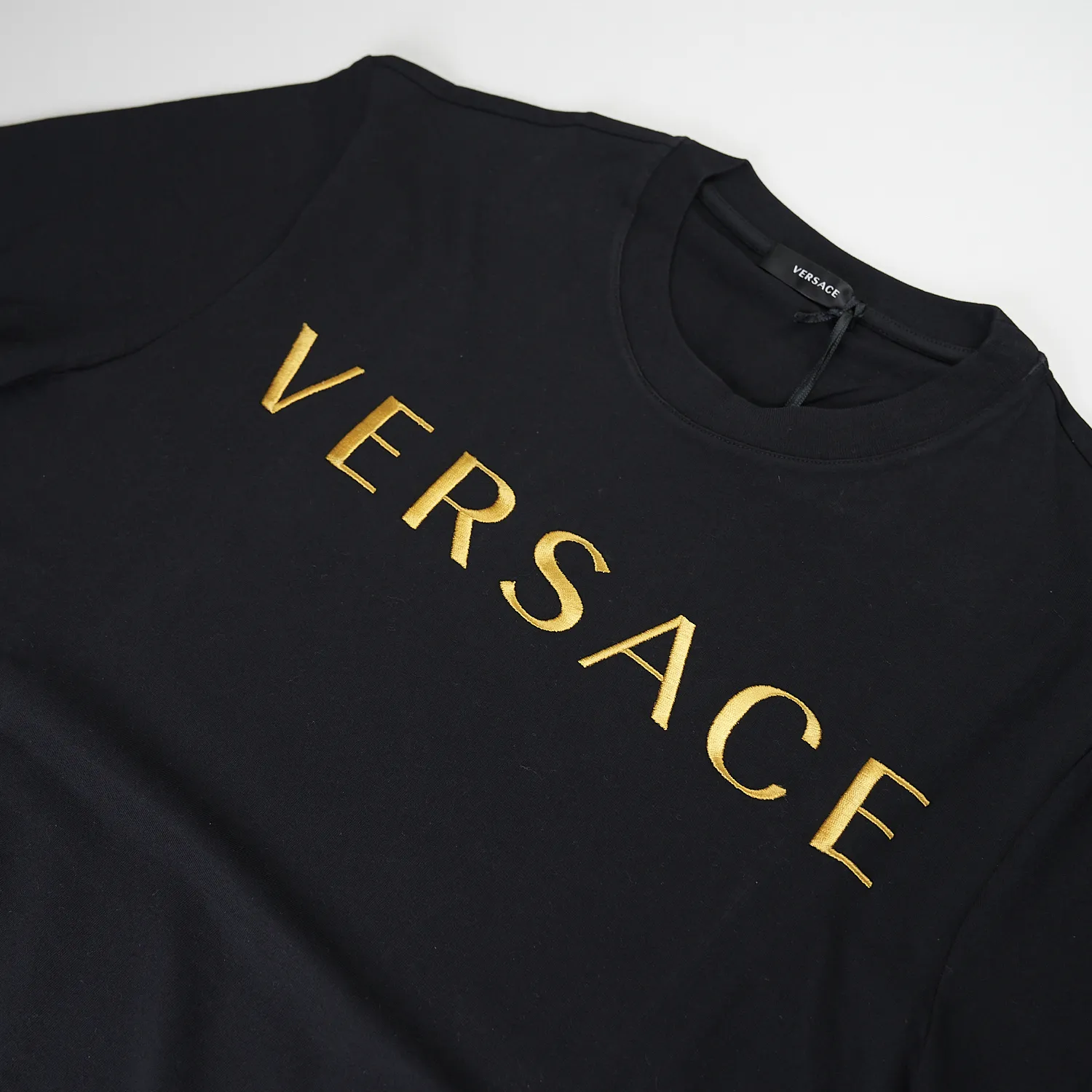 VERSACE  |Plain Logo Luxury T-Shirts