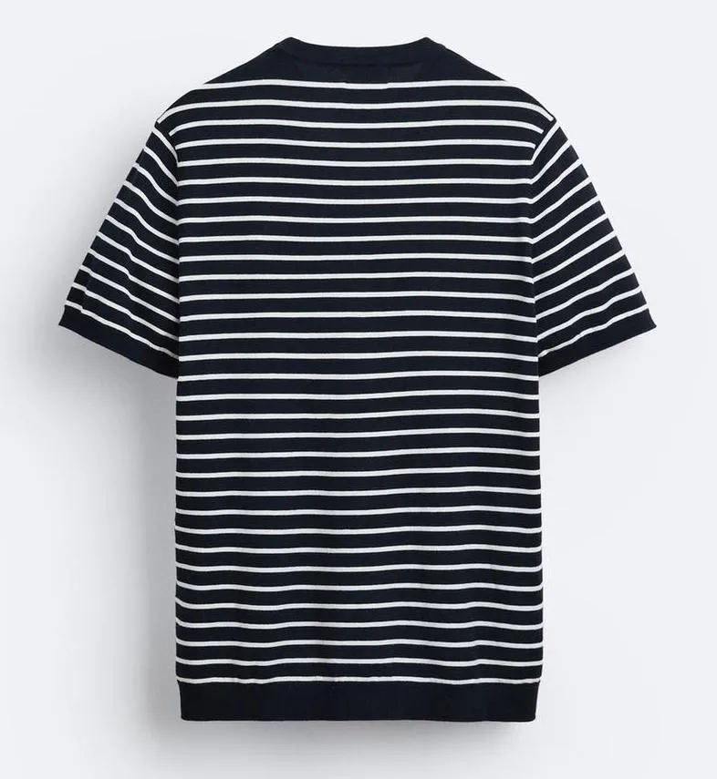 ZARA  |Stripes Short Sleeves T-Shirts