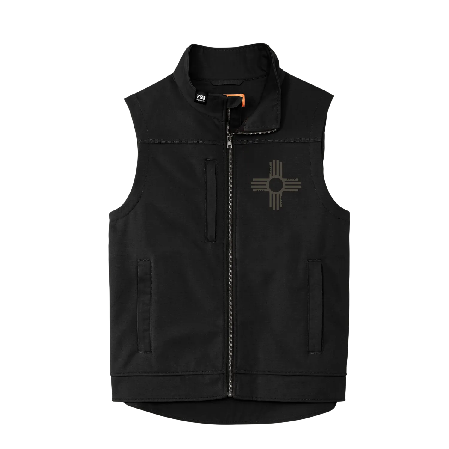 Zia Embroidered Canvas Vest